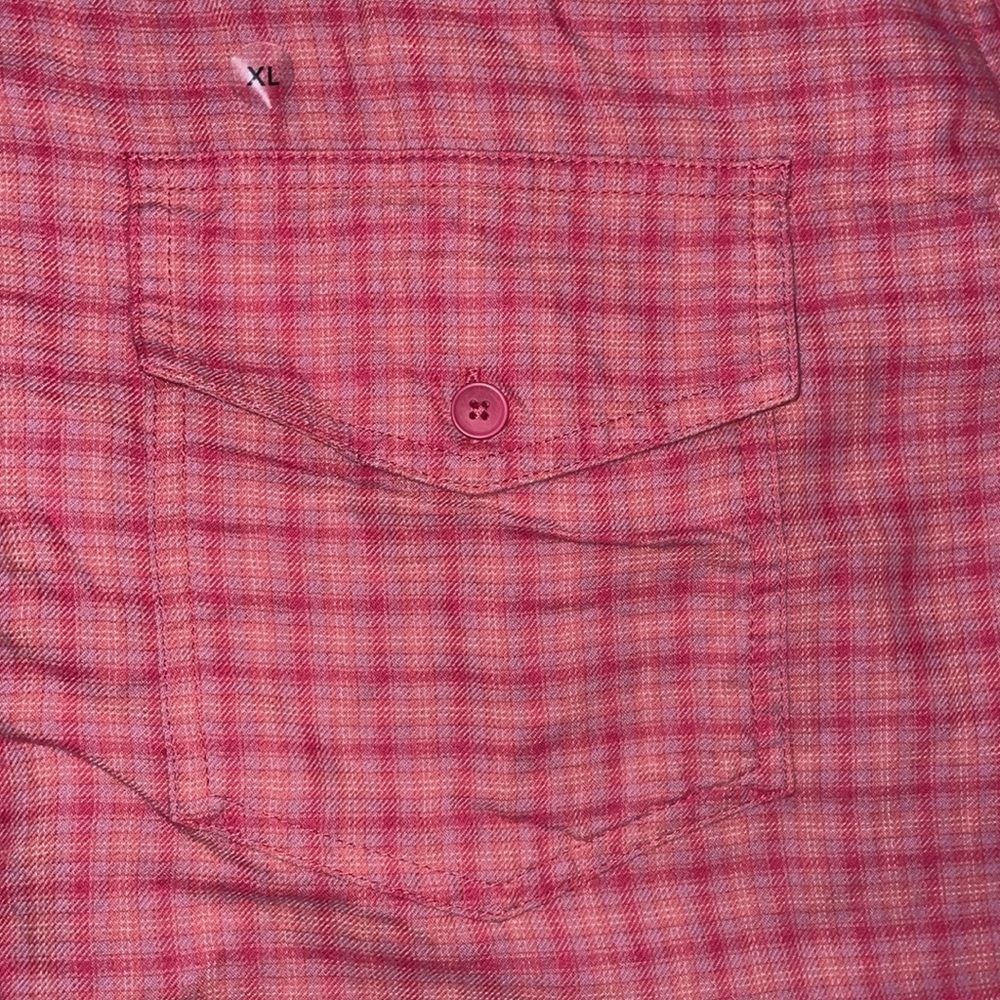 American Eagle Outfitters Womens Pink Plaid Button Front Blouse - Picture 5 of 6